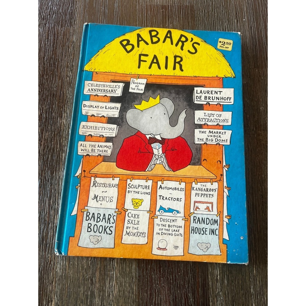 Babar's Fair Laurent de Brunhoff Vintage Hardcover Random House